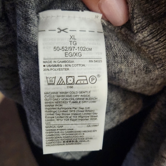 GAP Men's V Neck Sweater sz XL - Picture 4 of 4